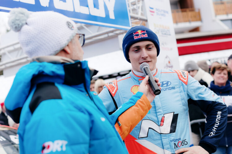 Adrien Fourmaux. Devoluy rallil 2025 Foto Helena El Mokni / Hyundai Motorsport GmbH