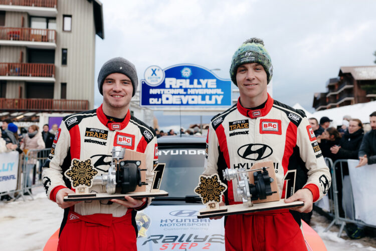 Hayden Paddon ja Jack Morton Devoluy Rallil, Foto: Helena El Mokni / Hyundai Motorsport GmbH