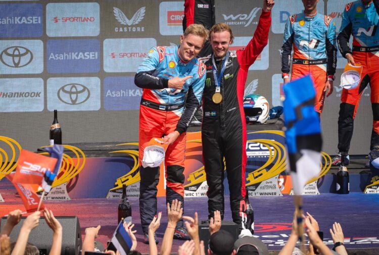 Ott Tänak ja Oliver Solberg, Rally Estonia 2025, Foto: Marleen Maask / Ralli.ee