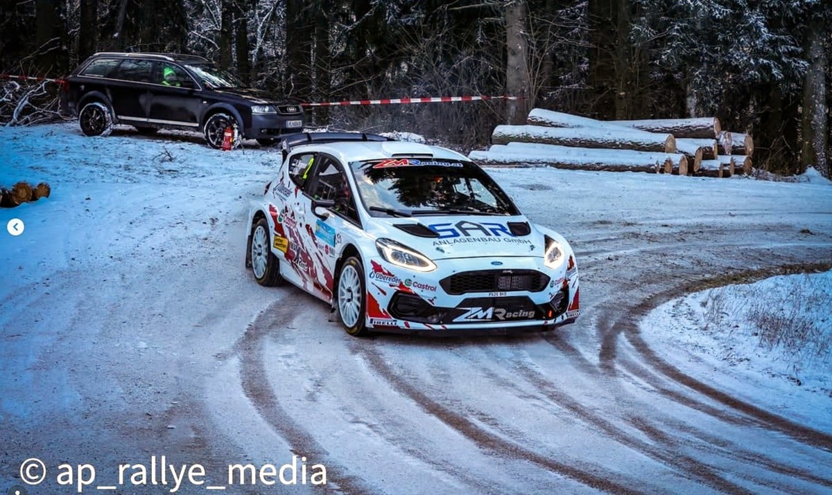 Romet Jürgenson ja Siim Oja Jännerrallye 2026 eelsel testil. Foto: instagram.com/ap_rallye_media