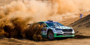 Robert Virves ja Jakko Viilo Saudi Araabia MM-rallil 2025, Foto: André Lavadinho andre@at-world.com