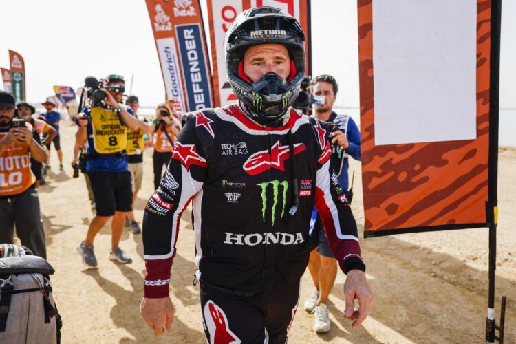 Ricky Brabec, Monster Energy Honda HRC, Dakar 2026 finišis, Foto: A.S.O./J.Delfosse/DPPI