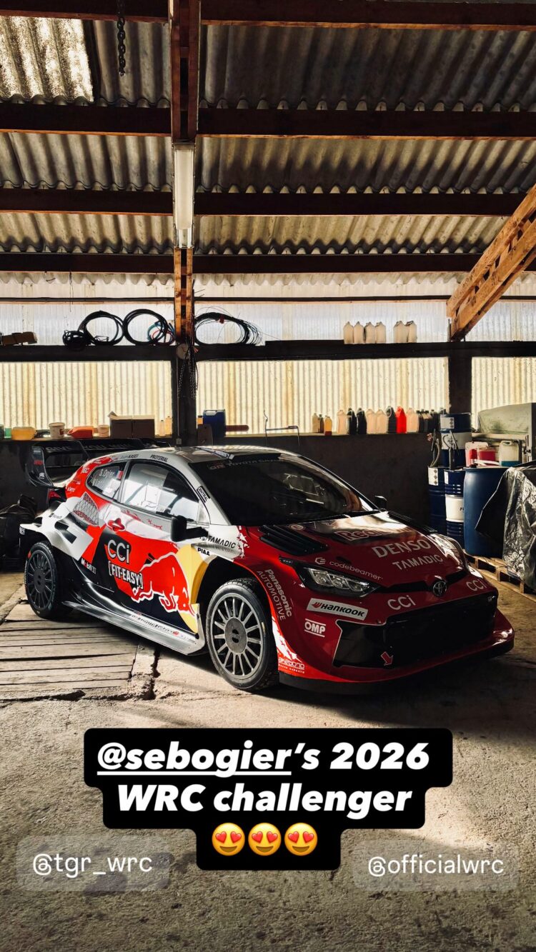 Sebastien Ogier 2026 Toyota GR Yaris Rally1, Foto: Red Bull Racing