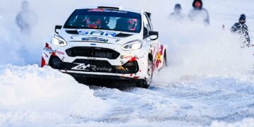 Romet Jürgenson ja Siim Oja Jänner Rallye'il. Foto: Jännerrallye/Facebook