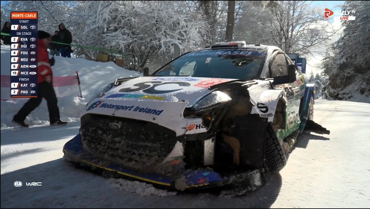 Josh McErlean Monte Carlo MM-ralli 2026, Kuvatõmmis: Rally.tv