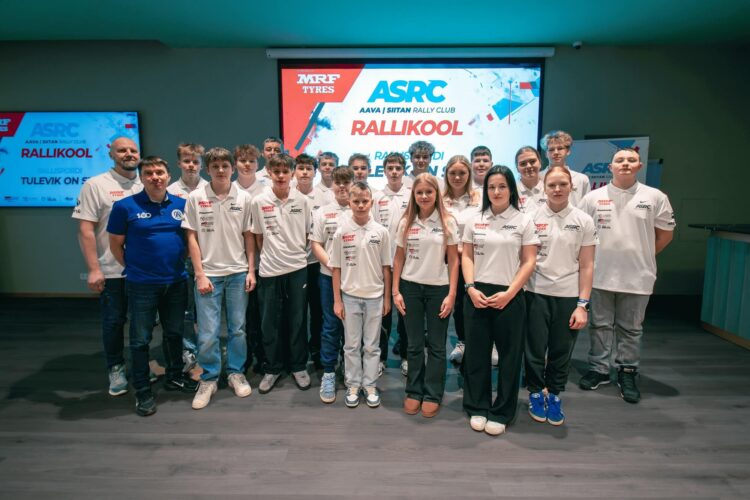 MRF Tyres Noorte Rallikooli esimene õppepäev on toimunud. Foto: MRF Noorte Rallikool