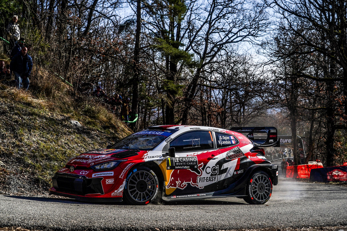 Sébastien Ogier ja Vincent Landais, Monte Carlo ralli testikatsel 2026, Foto: @World / Red Bull Content Pool