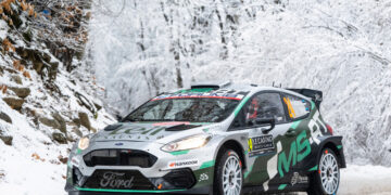 Romet Jürgenson ja Siim Oja, M-Sport Ford Fiesta Rally2, Monte Carlo MM-ralli 2026, Foto: Jaanus Ree / Red Bull Content Pool