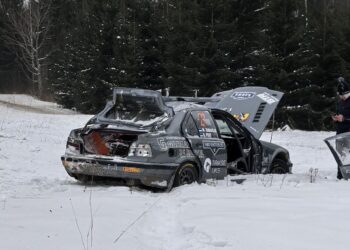 Markus Tammoja ja Karol Pert Sarma ralli 2026. Foto: Motorsport Latvia WhatsApp group: