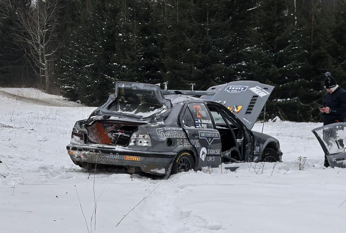 Markus Tammoja ja Karol Pert Sarma ralli 2026. Foto: Motorsport Latvia WhatsApp group: