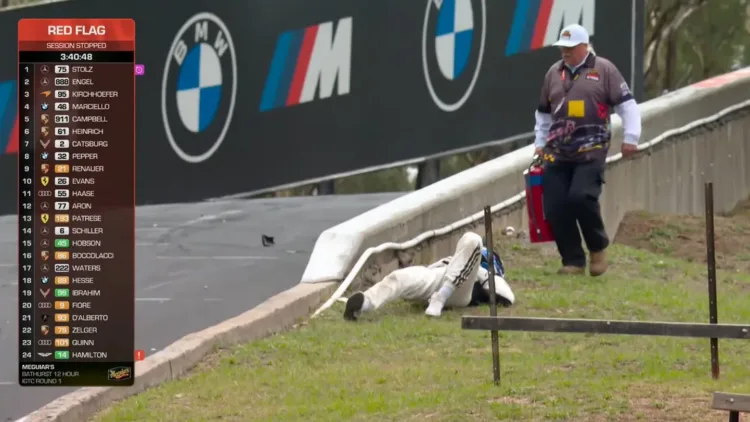 Ralf Aron pärast avariid. Foto: Kuvatõmmis/X