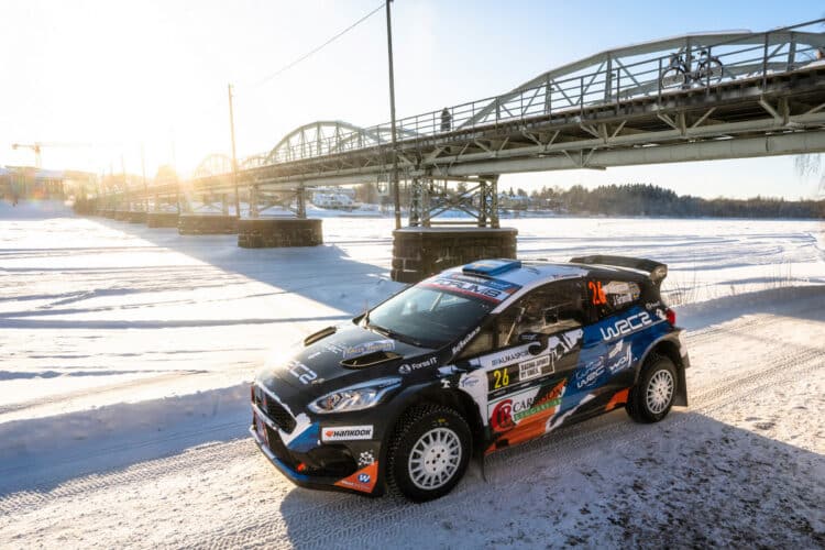 Mille Johanssonja Johan Grönsvall Rootsi MM-rallil 2026. Foto: Jaanus Ree / Red Bull Content Pool