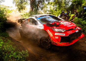 Takamoto Katsuta ja Aaron JohnstonKeenia Safari ralli 2026, Foto: Jaanus Ree / Red Bull Content Pool