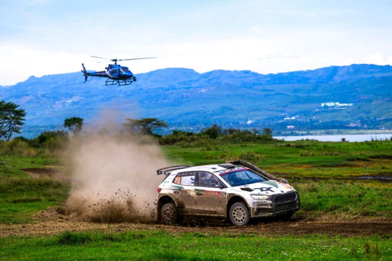 Robert Virves ja Jakko Viilo, Keenia Safari ralli 2026 Foto: André Lavadinho