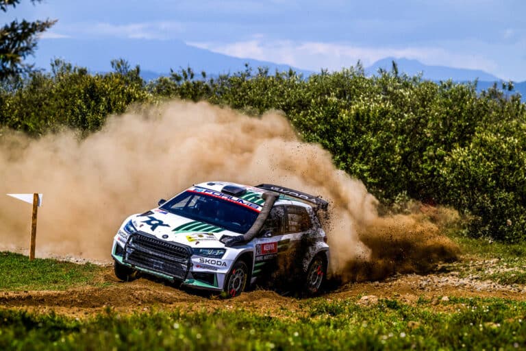 Robert Virves ja Jakko Viilo, Keenia Safari ralli 2026 Foto: André Lavadinho
