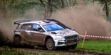 Robert Virves ja Jakko Viilo, Keenia Safari ralli 2026 Foto: André Lavadinho