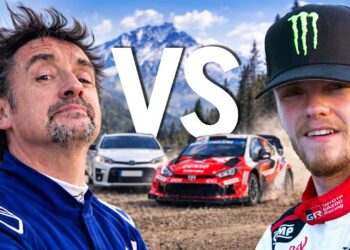 Richard Hammond ja Olvier Solberg. Kuvatõmmis videost