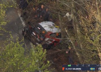 Oliver Solberg katkestas Horvaatia MM-ralli juba avakatsel