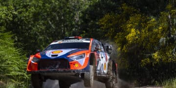 Adrien Fourmaux Portugali MM-rallil 2025, Foto: Austral / Hyundai Motorsport GmbH