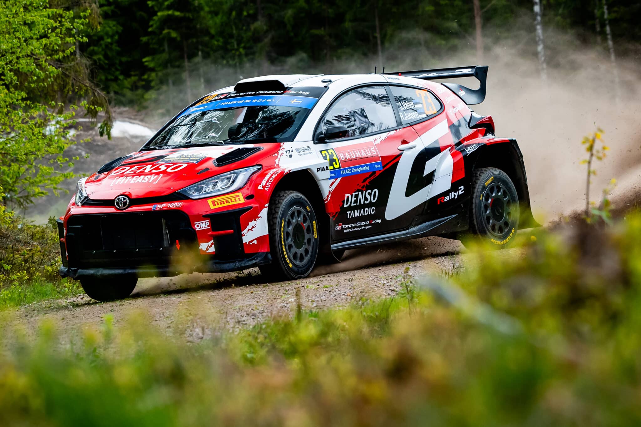 Jaspar Vaher ja Rait Jansen Rootsi ERC ralli 2026, Foto: @World / Red Bull Content Pool