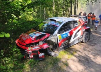 SS8: Jaspar Vaheri võistlus lõppes teelt väljasõiduga, Robert Virves jätkab WRC2 liidrina