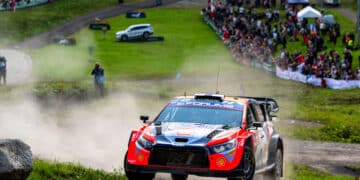 Esapekka Lappi ja Janne FermSoome ralli 2024, Foto: Jaanus Ree / Red Bull Content Pool