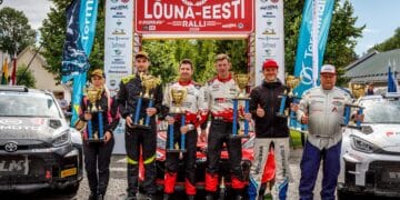Lõuna-Eesti ralli esikolmik. Fotod: Pille Russi