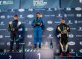 EuroRX5 esikolmik: Euro RX5 võitis Armin Raag, järgnesid Martin Juga ja David Kane. Foto: Qnigan