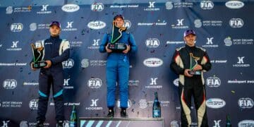 EuroRX5 esikolmik: Euro RX5 võitis Armin Raag, järgnesid Martin Juga ja David Kane. Foto: Qnigan