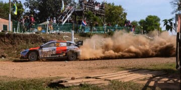 Hayden Paddon Paraguay MM-ralli, Foto: Dufour Fabien / Hyundai Motorsport GmbH