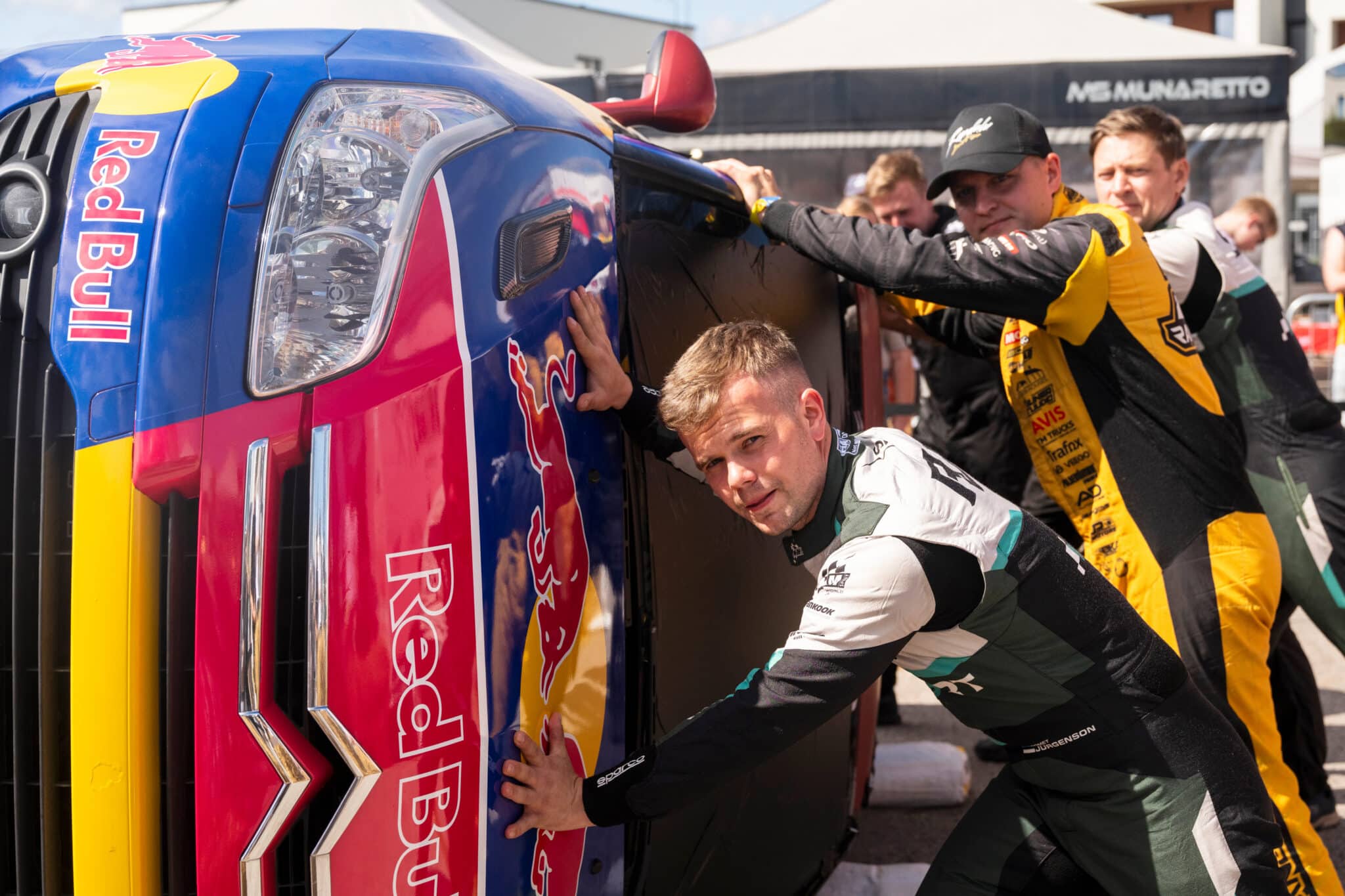 Romet Jürgenson, Oliver Randalu ja Siim Oja Rally Estonial, Foto: Jaanus Ree / Red Bull Content Pool