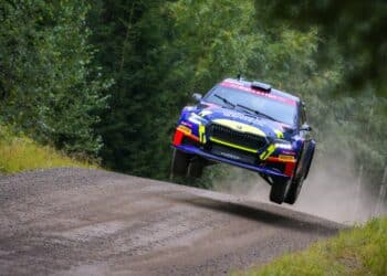 Patrick Enok ja Silver Simm Kitee rallil, Foto: Taneli Niinimäki / AKK