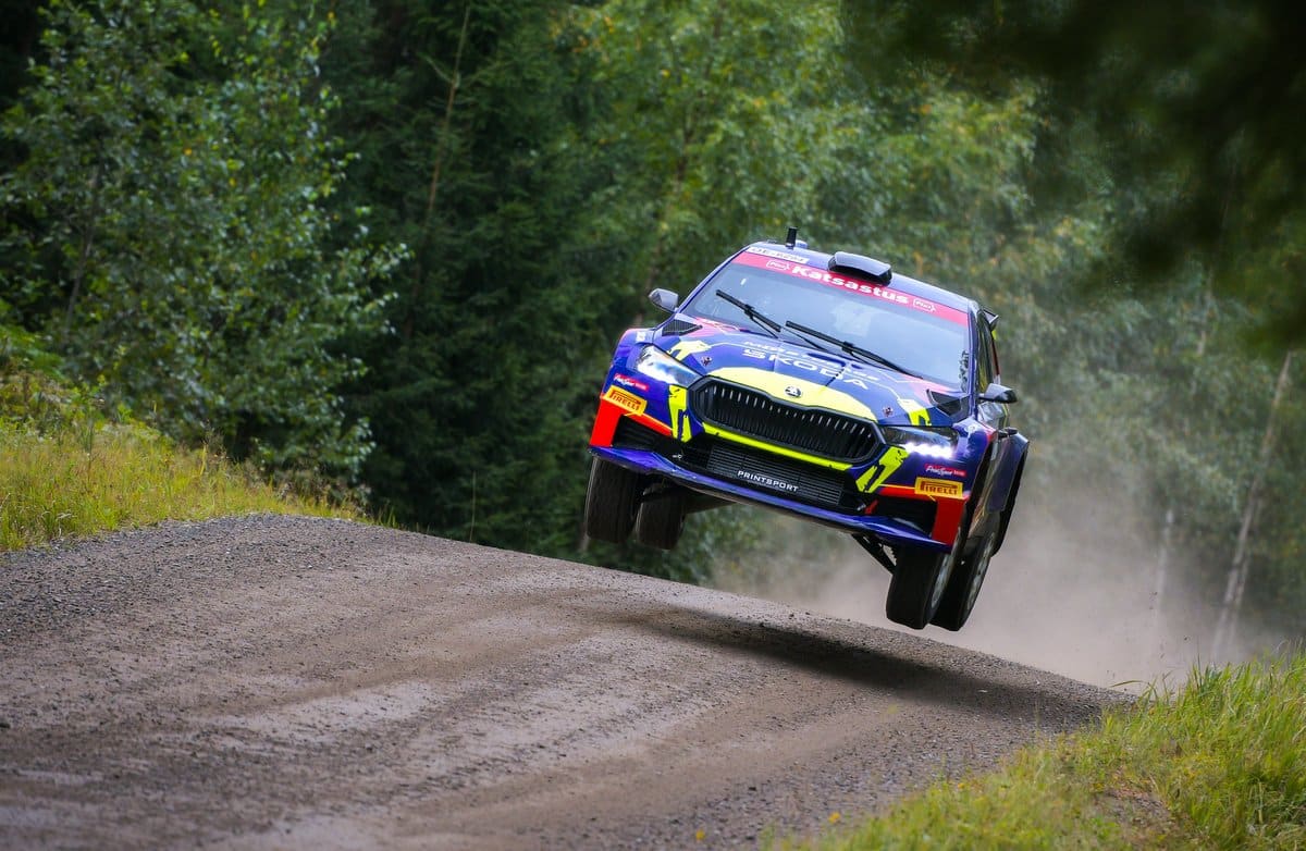 Patrick Enok ja Silver Simm Kitee rallil, Foto: Taneli Niinimäki / AKK