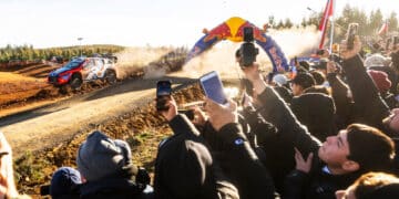 Ott Tänak ja Martin Järveoja Tšiili MM-ralli 2025, Foto: Jaanus Ree / Red Bull Content Pool