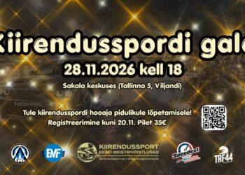 Kiirendusspordi hooaja lõpugala toimub 28. novembril Viljandis