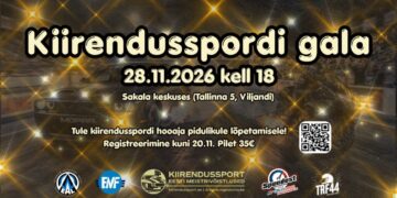 Kiirendusspordi hooaja lõpugala toimub 28. novembril Viljandis