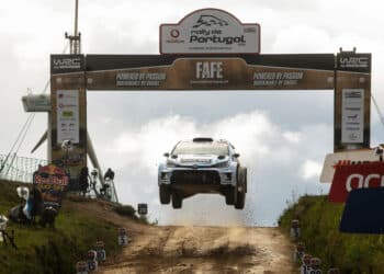 Teemu Suninen ja Janni Hussi Portugali WRC-rallil 2026, Foto: Jaanus Ree / Red Bull Content Pool