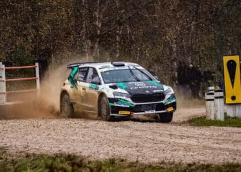 Karl Martin Volver ja Annika Sõna Saaremaa rally 2026. Foto: Marleen Maask